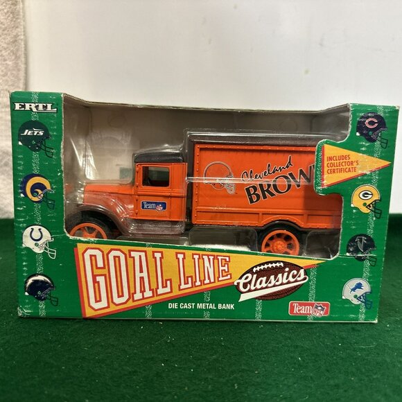 Ertl Cleveland Browns Collectibles NFL Goal Line Classics Delivery Truck Coin - Picture 1 of 12